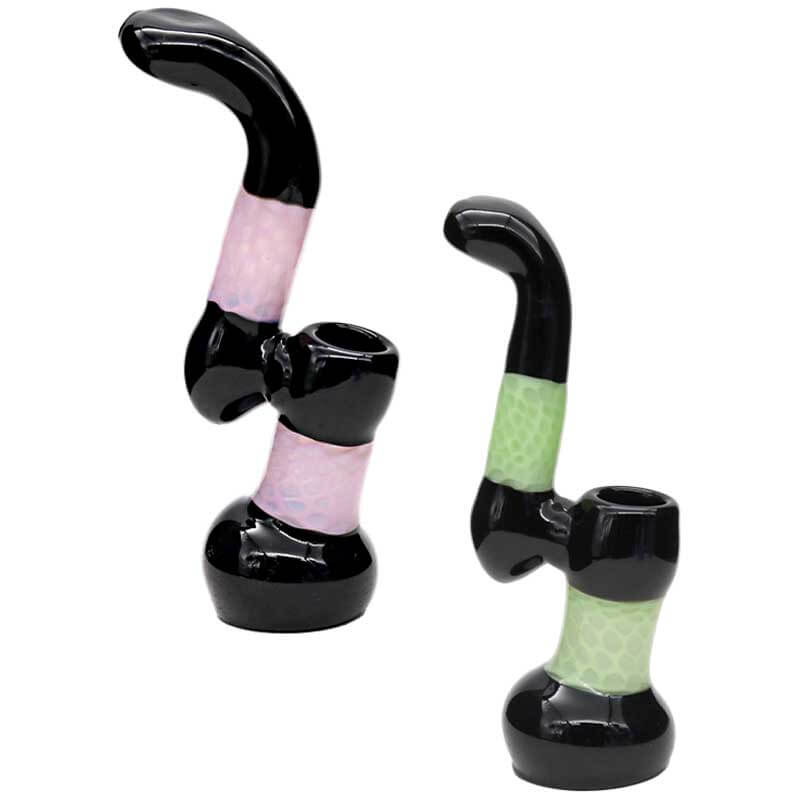Slyme Honeycomb Sherlock Bubbler (SB-3790) | 6 inch | Assorted Colors product image
